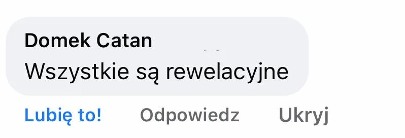 Opinia z Facebooka: Domek Catan