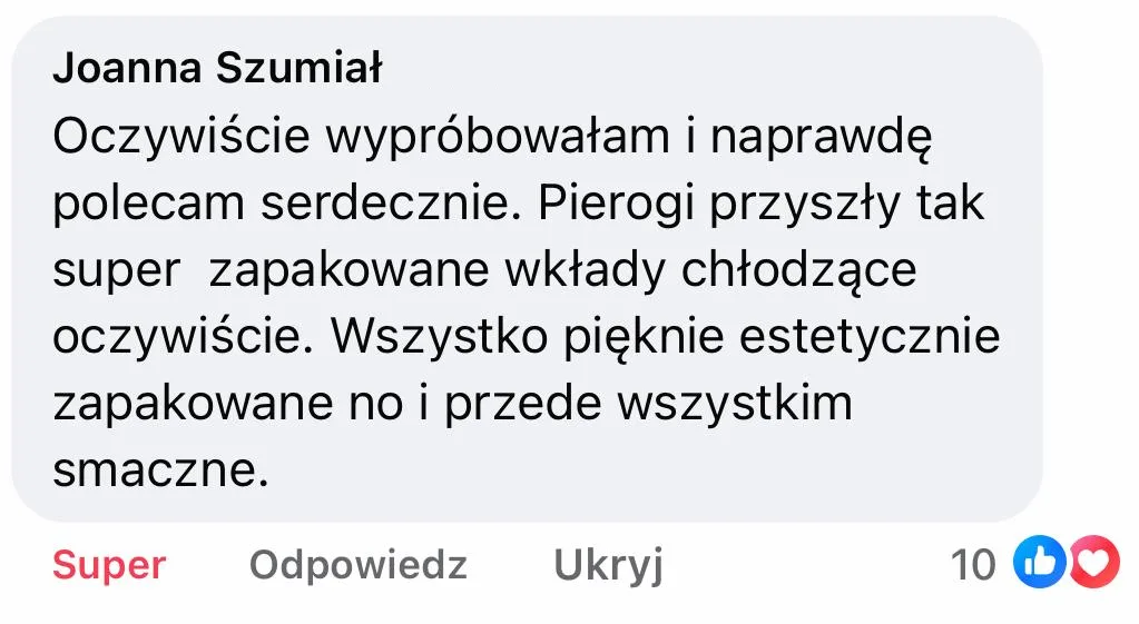 Opinia z Facebooka: Joanna Szumiał