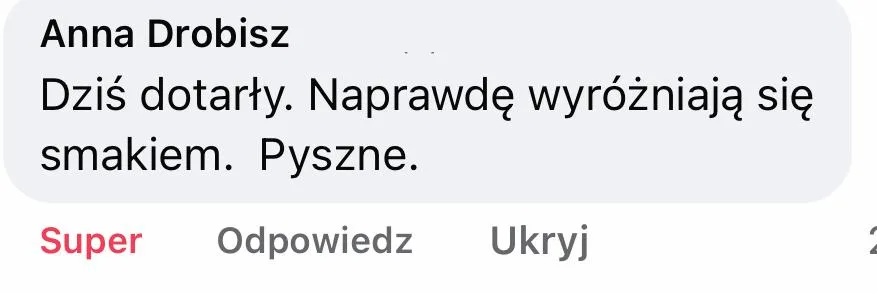 Opinia z Facebooka: Anna Drobisz