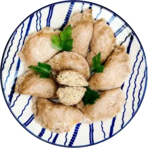 Pierogi FIT z mięsem drobiowym