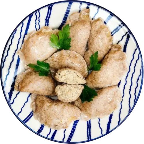 Pierogi FIT z mięsem drobiowym